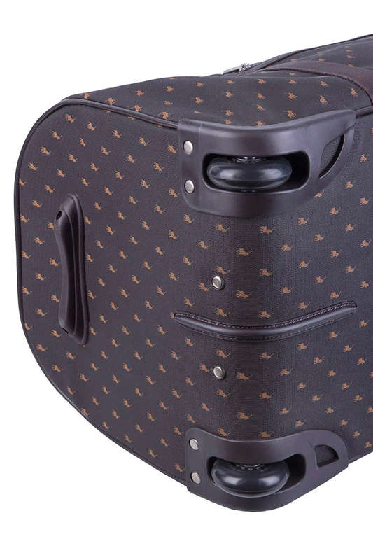 Polo Signature Luggage Medium Trolley Duffle Brown