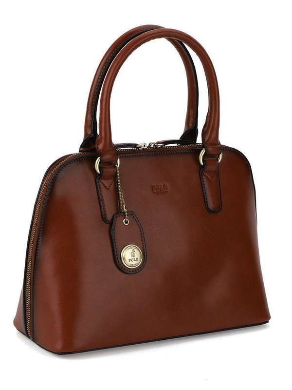 Polo Modello Dome Handbag Tan