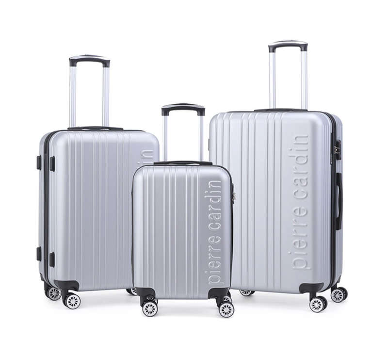 Pierre Cardin Belmont 3 Piece Set Metallic Silver