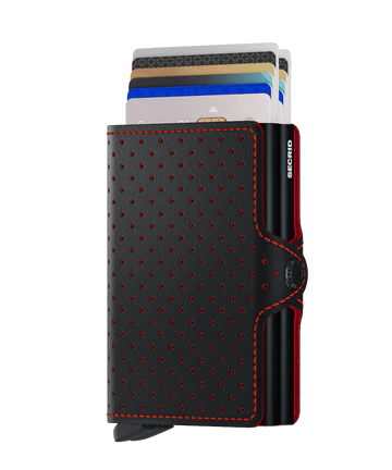 Secrid Twinwallet Perforated Black-Red