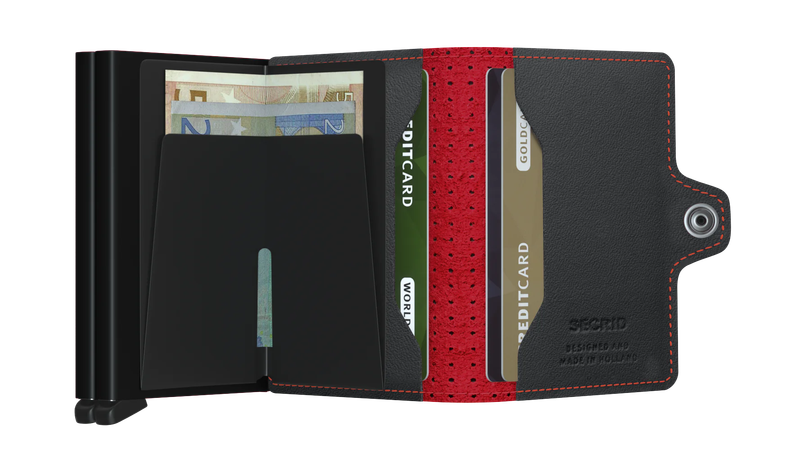 Secrid Twinwallet Perforated Black-Red