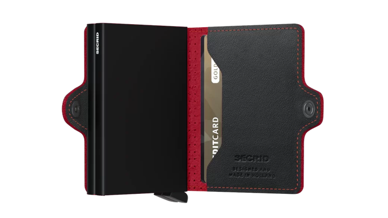 Secrid Twinwallet Perforated Black-Red