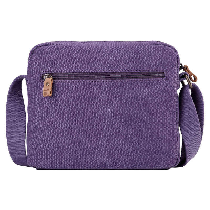Troop London Classic Canvas Across Body Bag Purple