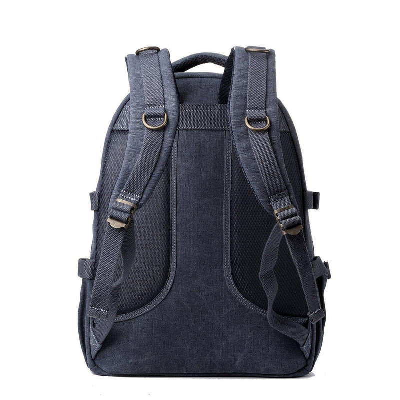 Troop London Classic Canvas Laptop Backpack - Large Blue