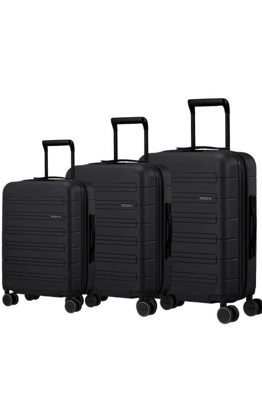 American Tourister Novastream Spinner Expandable 3 Piece Dark slate
