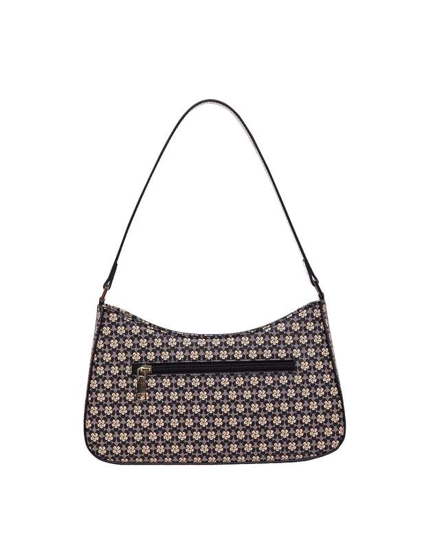 Miss Serenade | Destiny Vegan Leather Shoulder Bag | Black