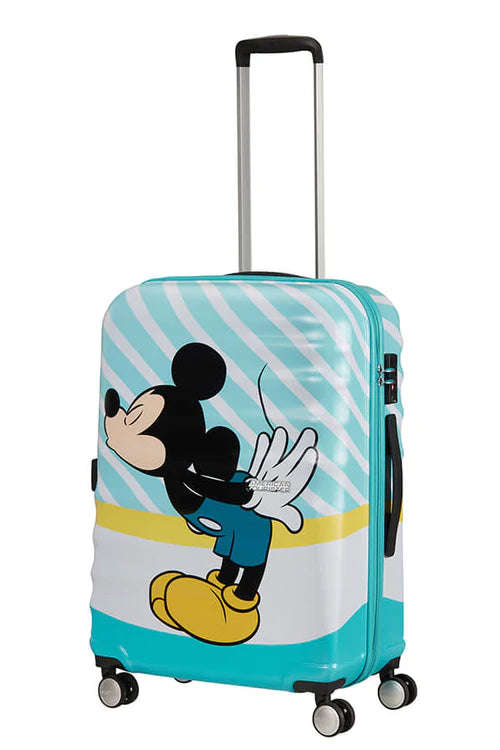 American Tourister Wavebreaker Disney Spinner 67cm Mickey Blue Kiss
