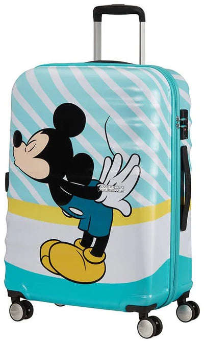 American Tourister Wavebreaker Disney Spinner 67cm Mickey Blue Kiss