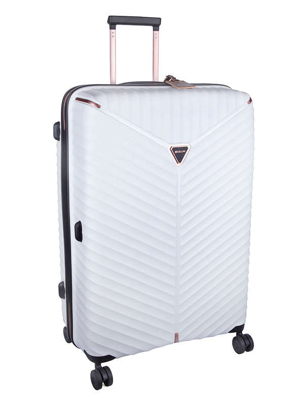 Cellini Allure Hardshell Medium 4 Wheel Trolley Case white