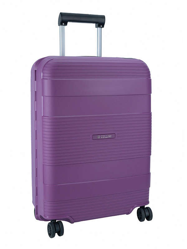 Cellini Safetech 4 Wheel 55cm Carry On Trolley Plum