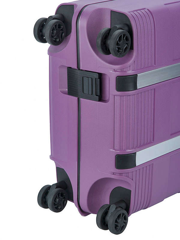 Cellini Safetech 4 Wheel 55cm Carry On Trolley Plum