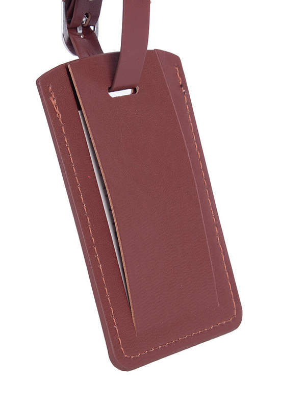 Cellini Pu Luggage Tag Brown