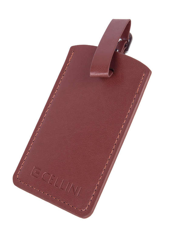 Cellini Pu Luggage Tag Brown
