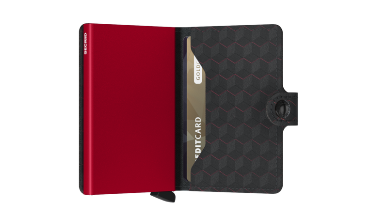 Secrid Mini Wallet Optical Black-Red
