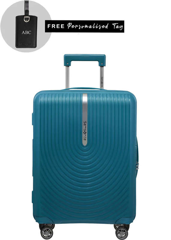 Samsonite HI-FI Spinner Expandable 55cm Petrol Blue