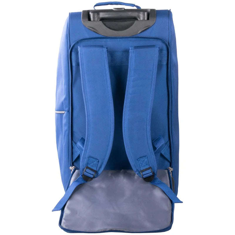 Pierre Cardin 56cm Small Duffel Bag On Wheels with Backpack Straps| Blue
