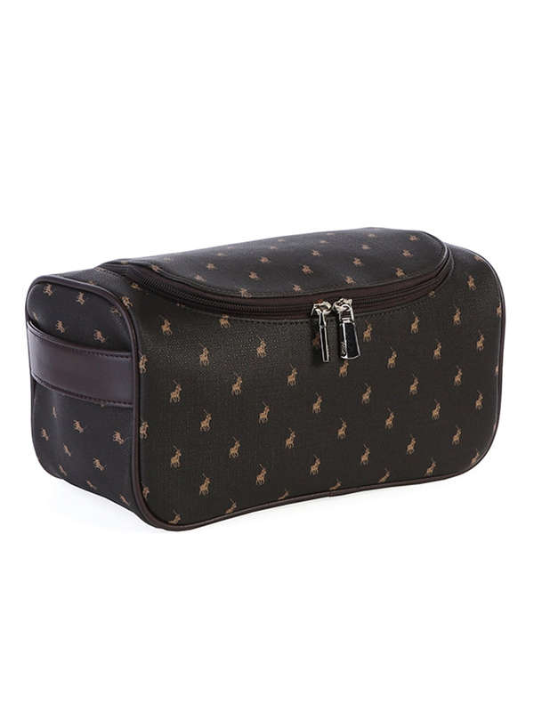 Polo Iconic Accessories Toiletry Case Brown