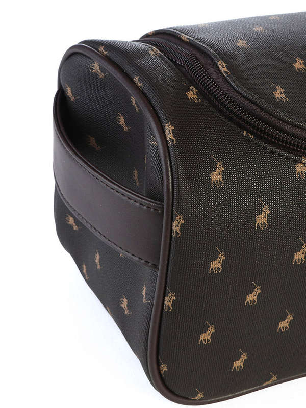 Polo Iconic Accessories Toiletry Case Brown
