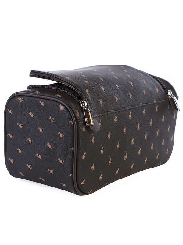 Polo Iconic Accessories Toiletry Case Brown