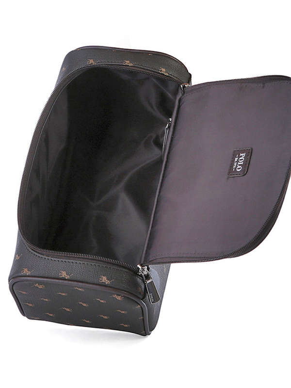 Polo Iconic Accessories Toiletry Case Brown