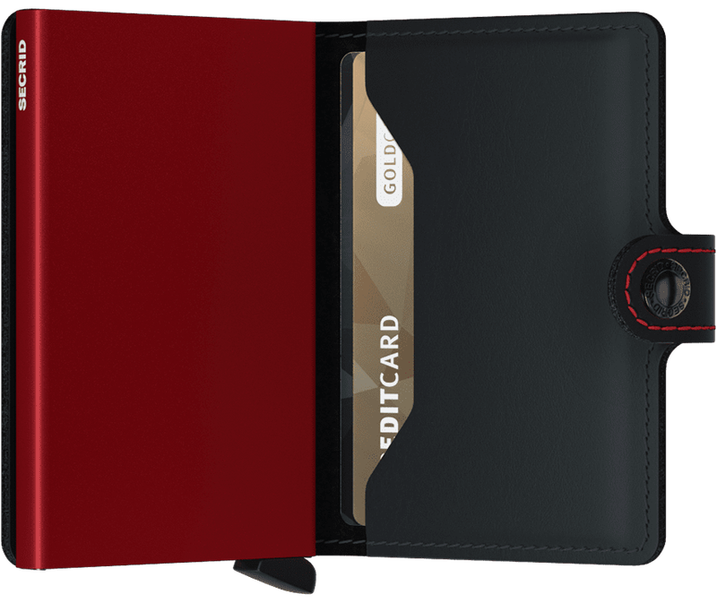 Secrid Miniwallet Matte Black & Red