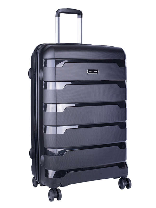 Voyager Pacific Large 75cm  Wheel Trolley Case Black