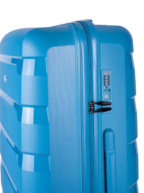 Voyager Pacific Large 75cm  Wheel Trolley Case Blue