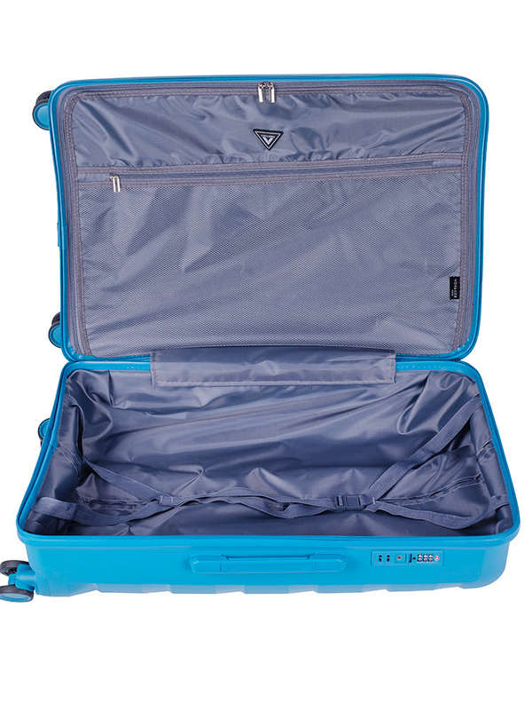 Voyager Pacific Large 75cm  Wheel Trolley Case Blue