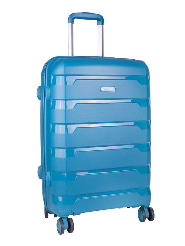 Voyager Pacific Medium 65cm Wheel Trolley Case Blue