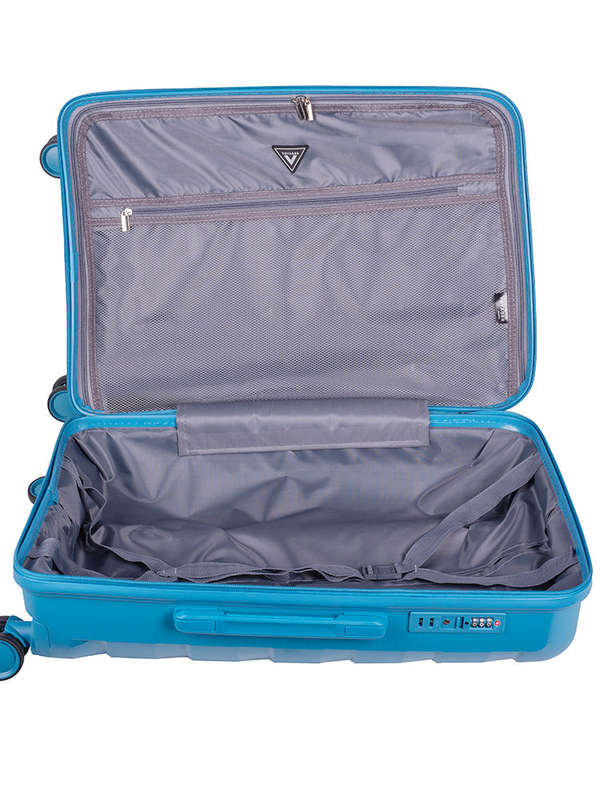 Voyager Pacific Medium 65cm Wheel Trolley Case Blue