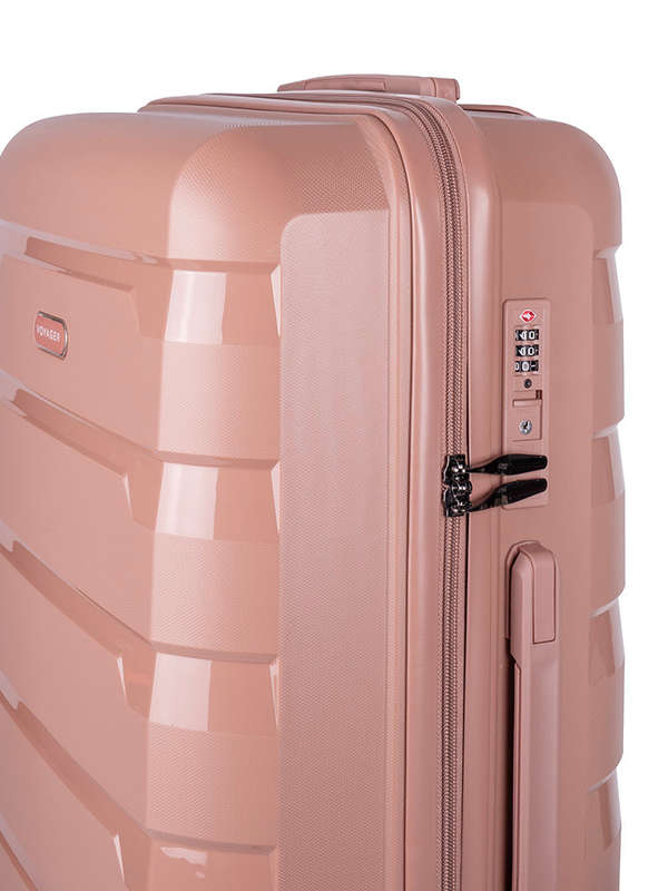Voyager Pacific Medium 65cm Wheel Trolley Case Pink