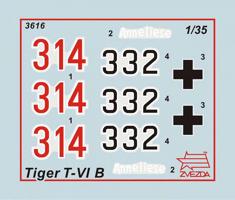 ZVA3616 - Zvezda (1/35) King Tiger Pz. Kpfw. VI Tiger II Ausf. B (Porsche Turret)