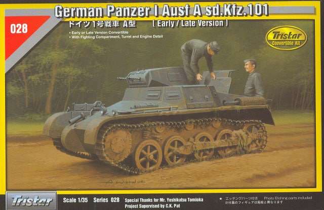 TS35028 - Tristar 1/35 Panzer I Ausf A Sd.Kfz 101 (Early/Late Convertible with Interior Set)