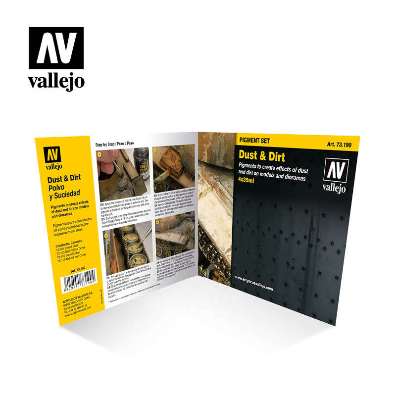 73.190 Dust & Dirt - Vallejo Pigment Set