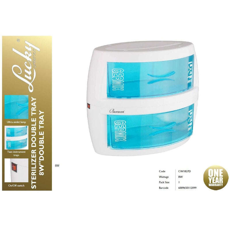 Lucky Sterilizer Tray Plastic White 2 Tier 8W