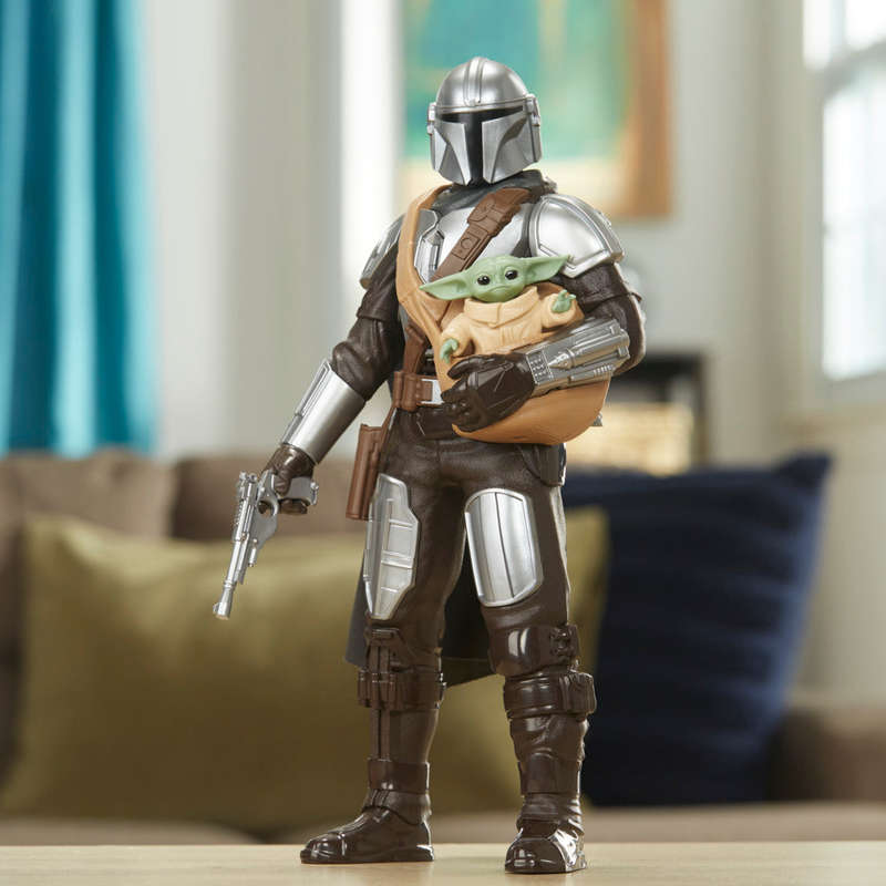 STAR WARS Galactic Action The Mandalorian & Grogu Interactive Electronic 12-Inch-Scale Figures