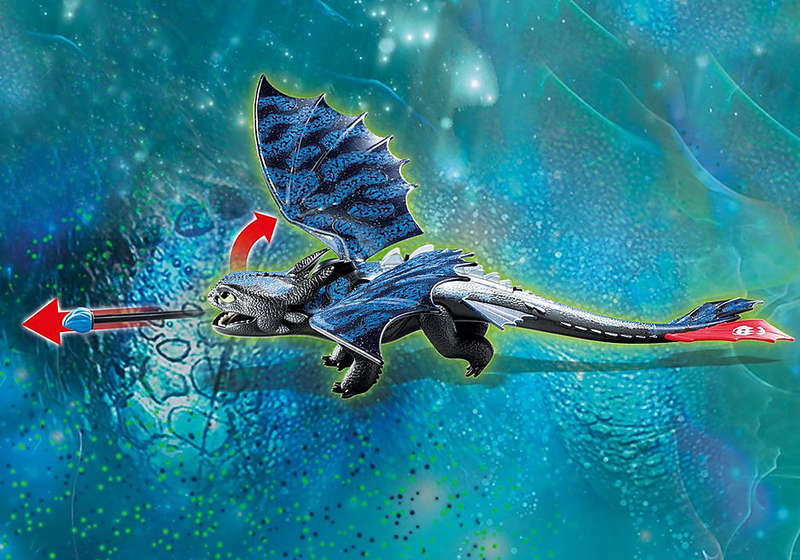 PLAYMOBIL Dragons Hiccup and Toothless with Baby Dragon 70037