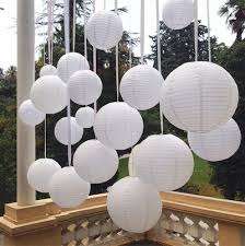 white paper lantern - 20cm