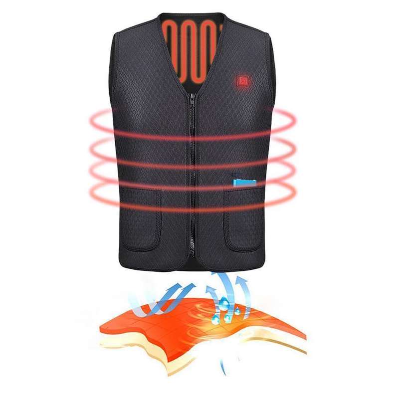 Electric USB Heated Vest Heating - Large
