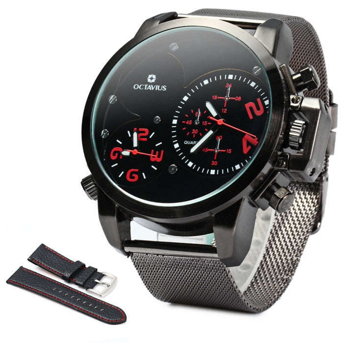 SMAEL 1237 Fashion Multi-function Silicone Band Sport LED Watch