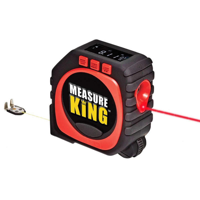 Measure King 3-in-1 Digital Tape Measure String Mode Sonic Mode and Roller Mode Universal Mea