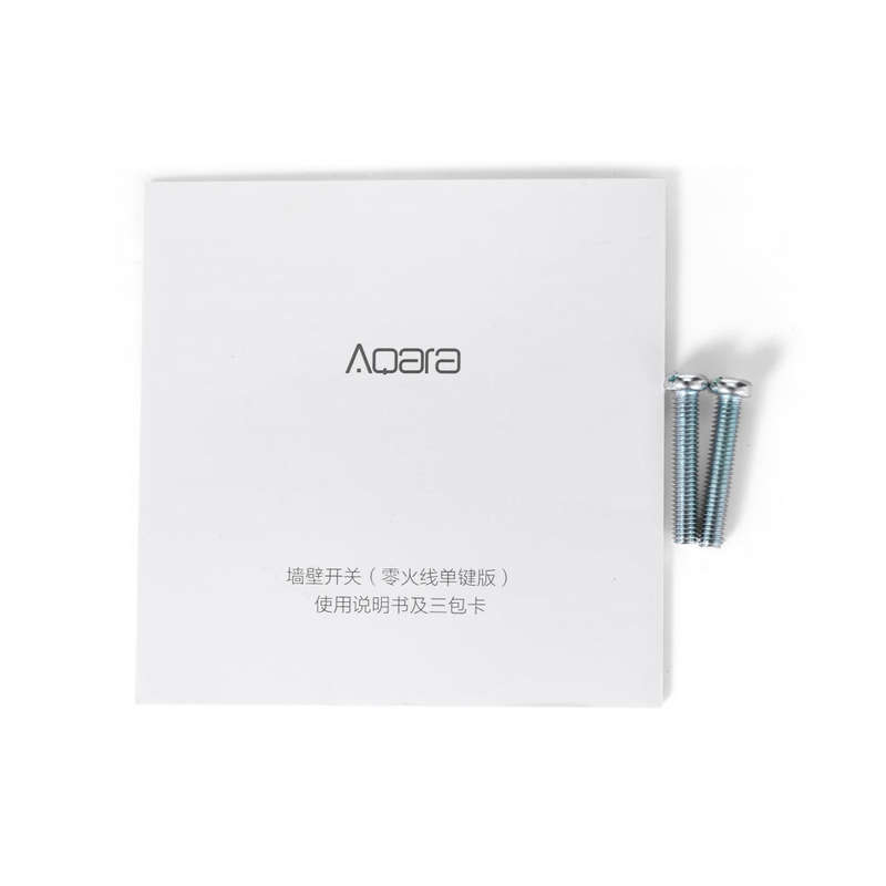 Aqara Smart Light Control Fire Wire and Zero Line Single Key Version