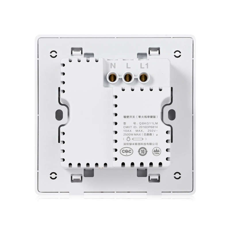 Aqara Smart Light Control Fire Wire and Zero Line Single Key Version