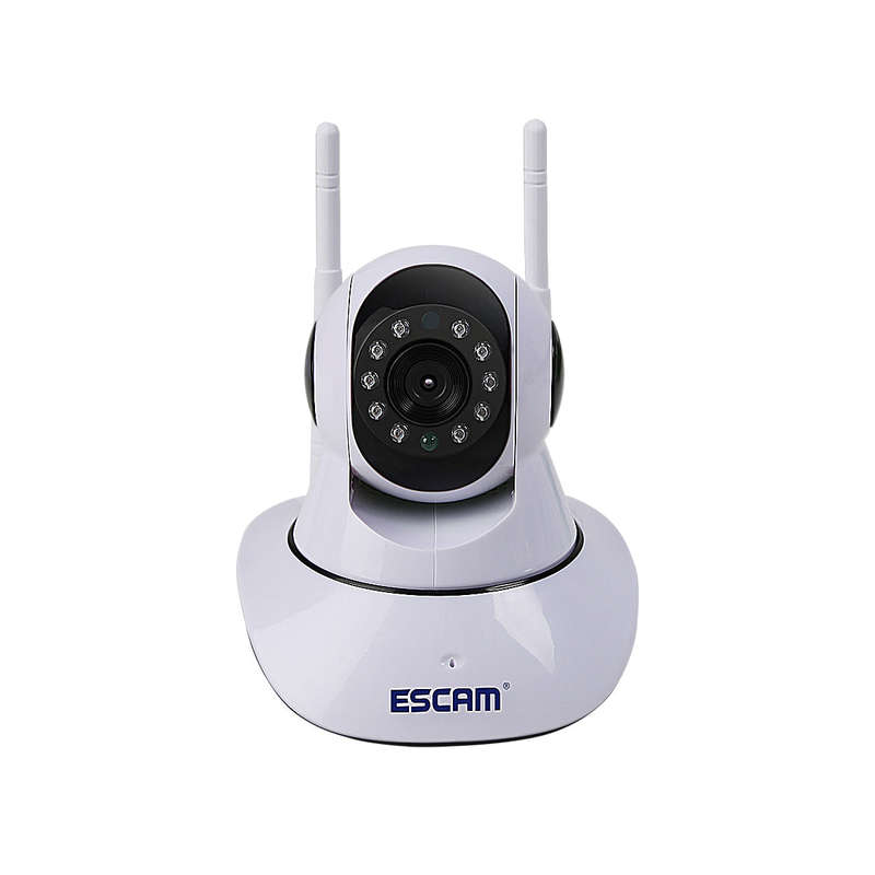 ESCAM G02 Dual Antenna 720P Pan/Tilt WiFi IP IR Camera Support ONVIF Max Up to 128GB Video Mo