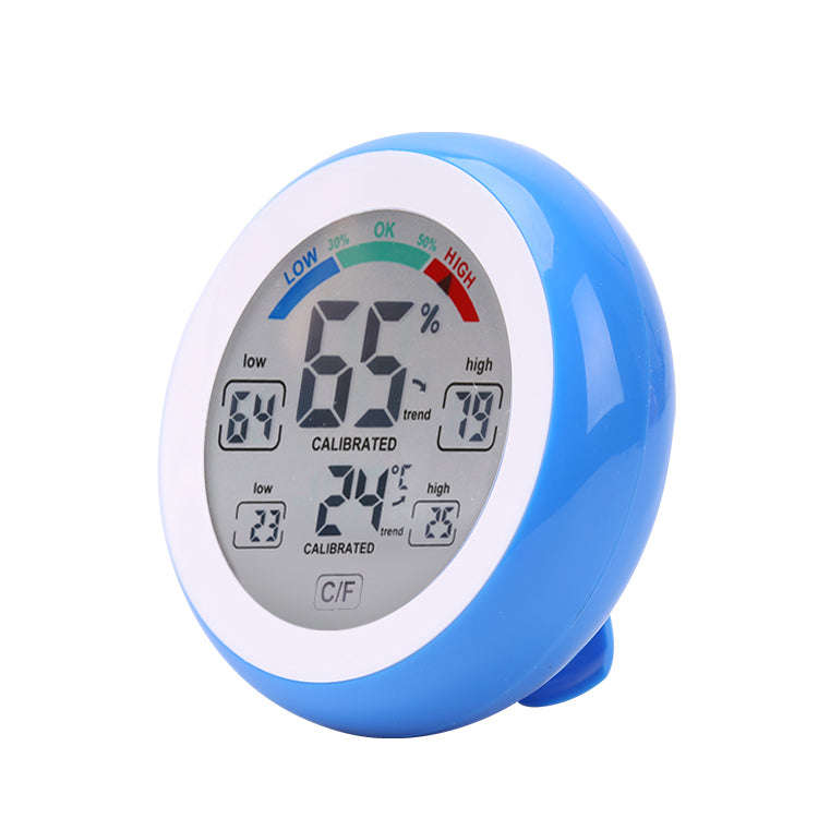 DANIU Multifunctional Digital Thermometer Hygrometer Temperature Humidity Meter Touch Screen
