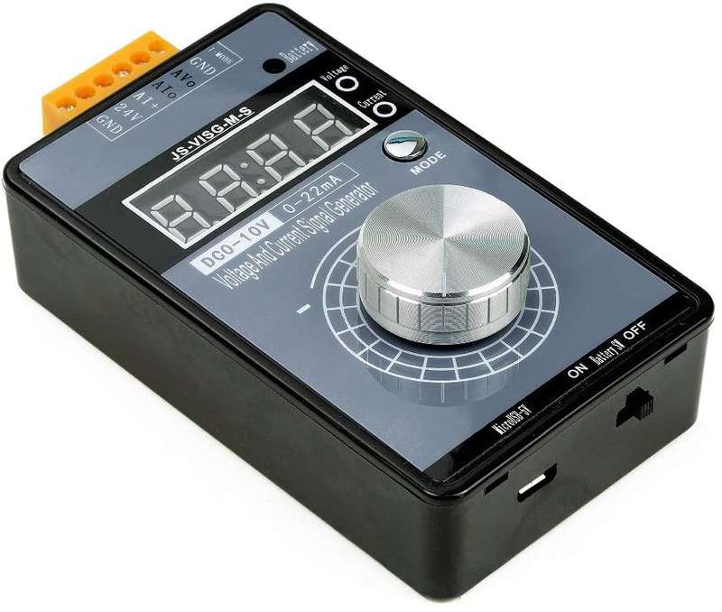 4-20mA Signal Generator, Upgraded DC 10V 0-20mA Current Voltage Analog Simulator, Built-in R