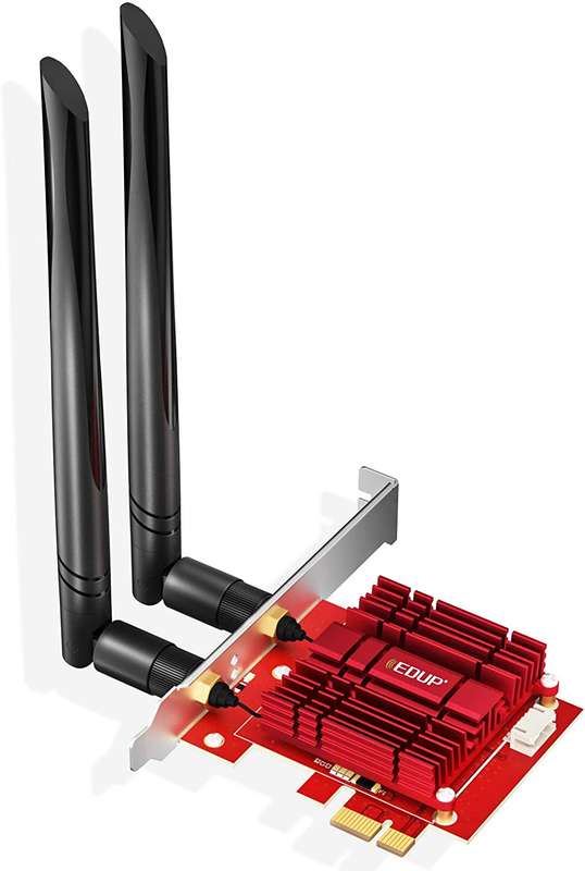 PCIe Wifi 6 Network Card Bluetooth 5.1 Heat Sink Dual Band AX 3000Mbps AX200 802.11AX Wi-Fi D