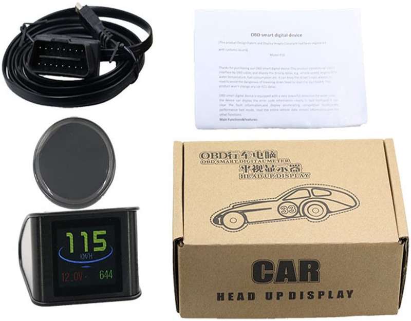 GPS OBD/EUOBD Computer Car Speed Projector Digital Speedometer Display Fuel Consumption Tempe