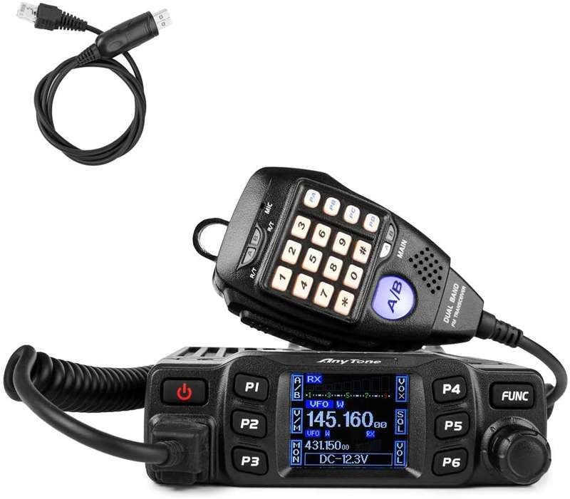 AT-778UV Transceiver Mobile Radio Dual Band 25W VHF/UHF VOX Vehicle Car Radio w/Cable