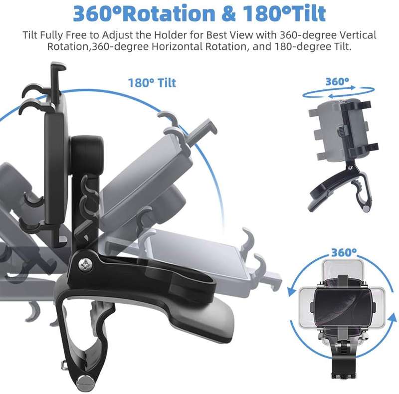 Car Phone Mount, Cell Phone Holder for Car